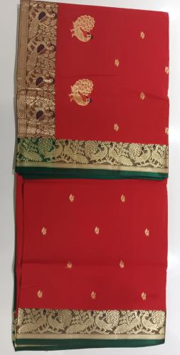 PMK BUMBERG COT. SAREES WITH BLOUSE